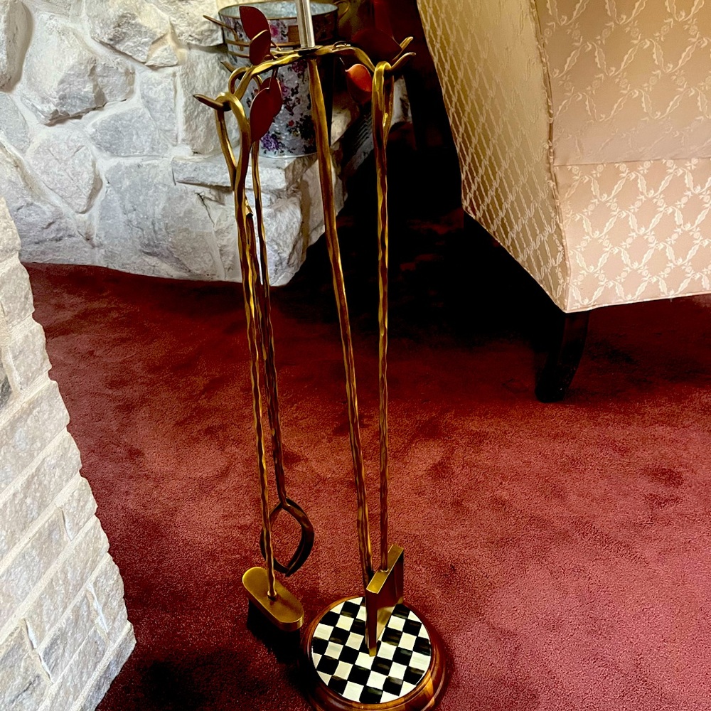 MacKenzie Childs Fireplace Tool Set